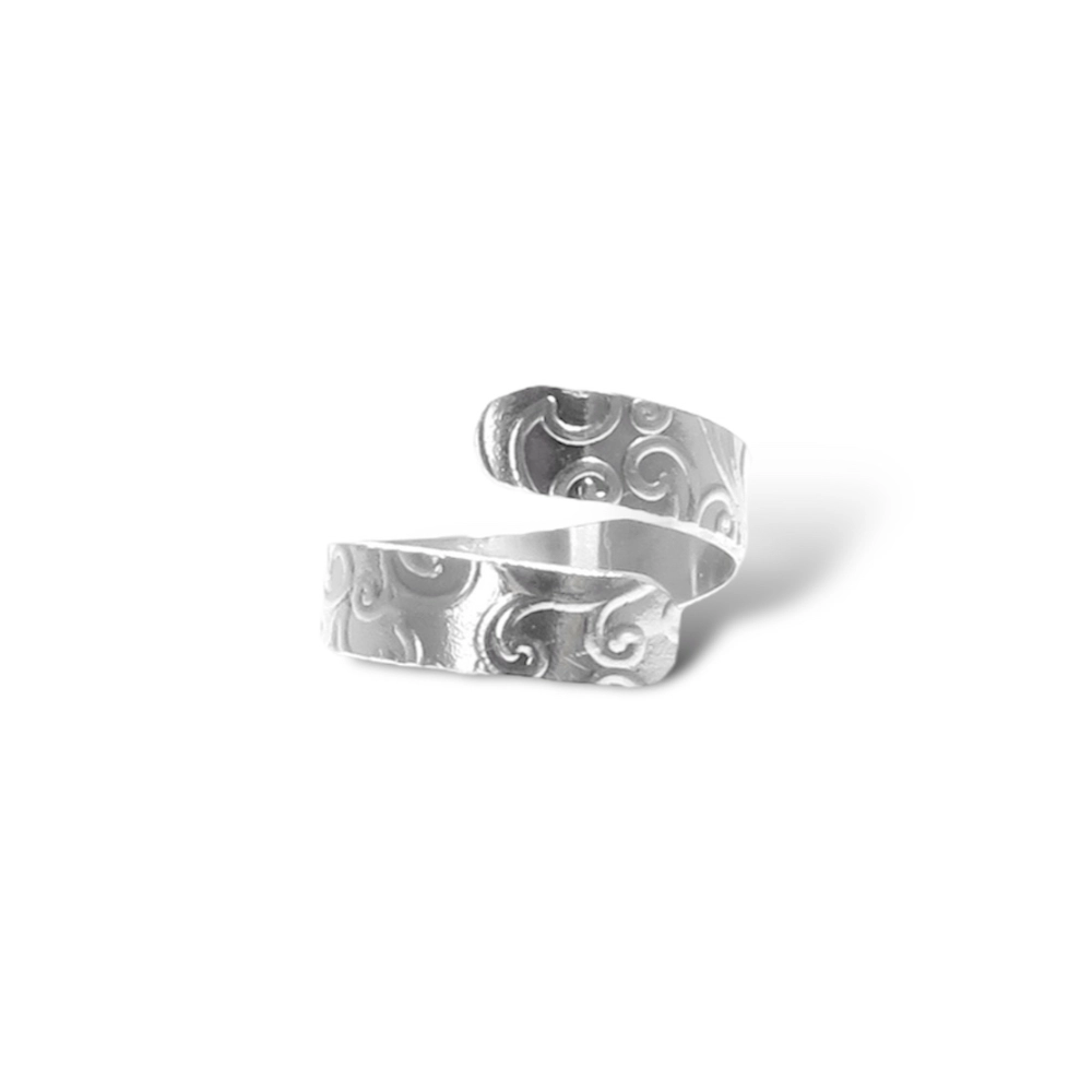 sterling silver floral ring